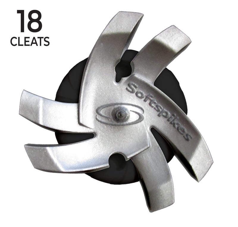 Softspikes Silver Tornado Golf Spikes - Fast Twist 3.0 - Silver/Black - 18 Count - Image 2